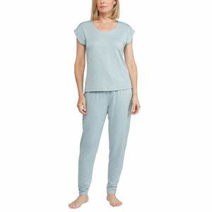 👚3 FOR $20👚NEW Badgley Mischka 2 piece Short Sleeve Loungewear Set Pajamas PJs